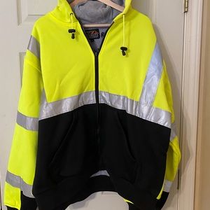 🆕- 🦺 Hi Visibility Men’s Safety Hoodie Jacket Size XL